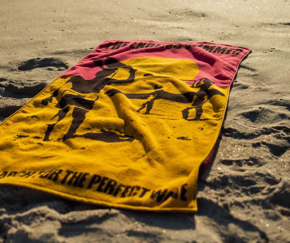 towel on beach